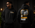 My experience podcast branded hoodies