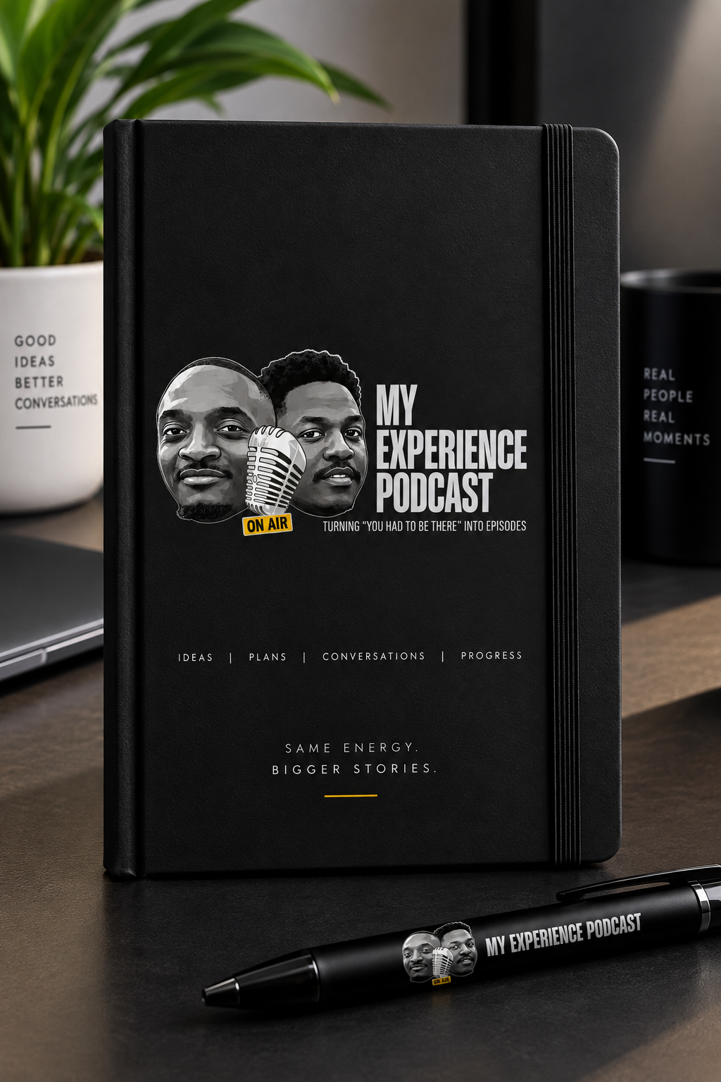 My Experience podcast notebooks.
