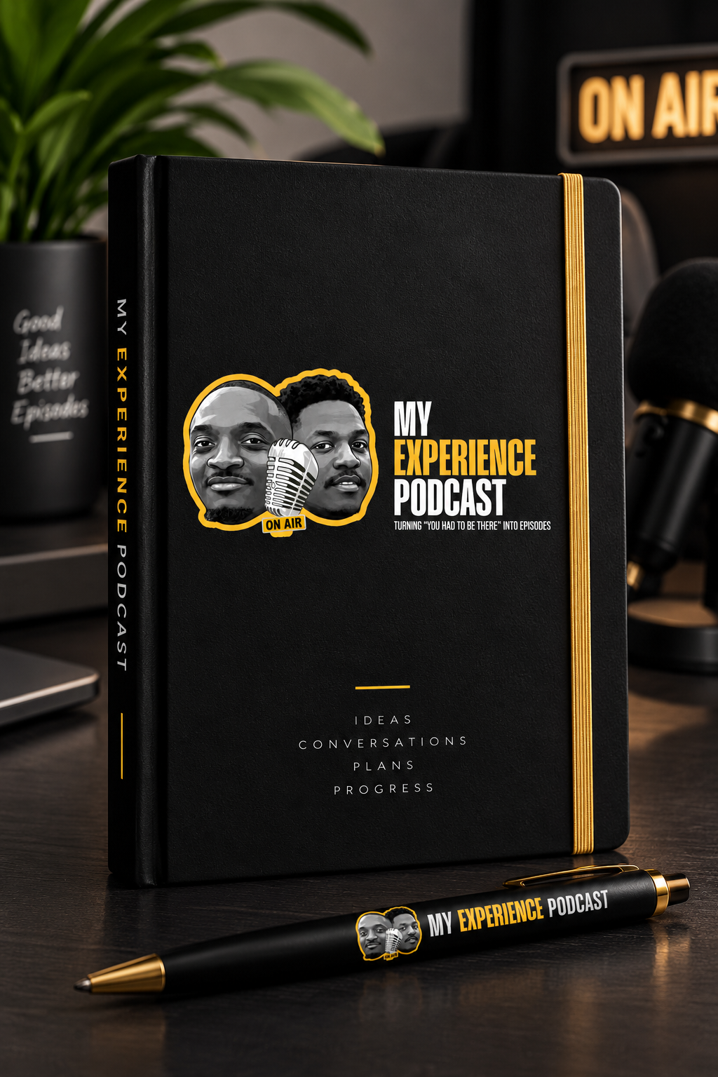 My Experience podcast notebooks.